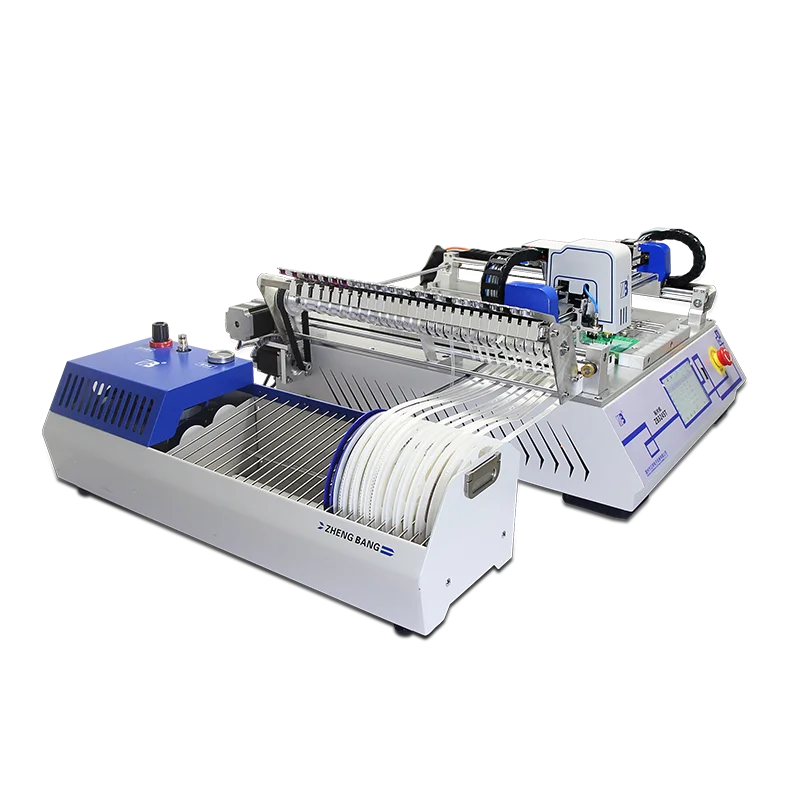 ZB3245T 2 Head Desktop Smt Pick And Place Machine Small SMD Pcb Assembly Machine For Smt Production Line