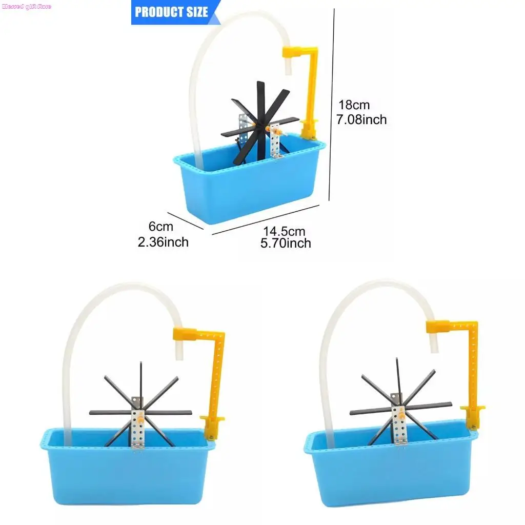 D0JC Creative Waterwheel Model Set Science Project Making Kits for Kids Engineering STEM Learning Science Experiment Toy