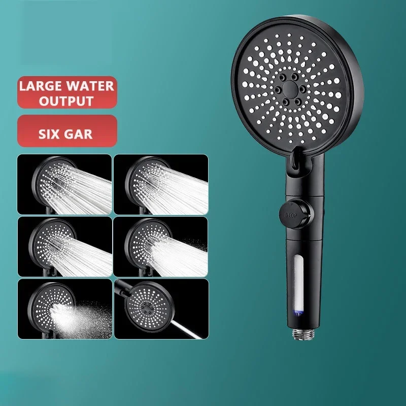 

6 Modes Adjustable Shower Head High Pressure shower Head Water saving 2024 Rainfall Faucet Bath Shower Head for Bathroom