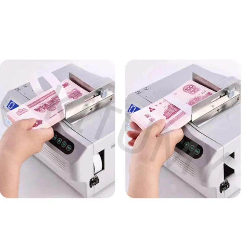 Small Scale ligent Induction Strapping Belt Binding Multipurpose Banknote Tying Paper Tape