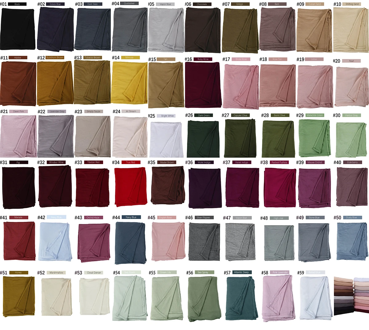 New Muslim Women Jersey Hijab Solid Color Head Wrap Malaysia Fashion Headscarf Turban Islam Veil Elasticity Premium Modal