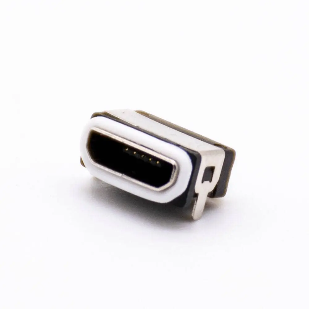 Micro USB B Type Connector 5P SMT Female Socket with Waterproof Ring IPX8