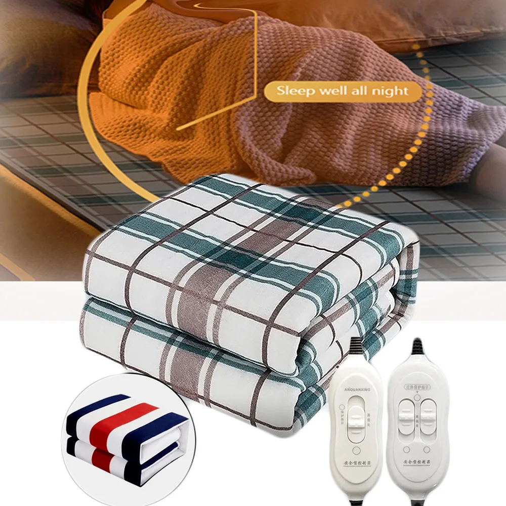 Electric Blanket Thicker Single Electric Mattress Thermostat Security Electric Heating Double Three People Blanket Warm 110-220V