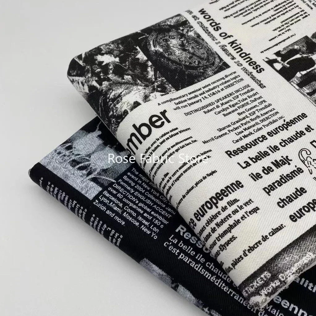 

1-метровая изысканная хлопковая джинсовая ткань с принтом, модная бумага, саржевая ткань с граффити для шитья куртки, блейзера, сделай сам, ручная работа