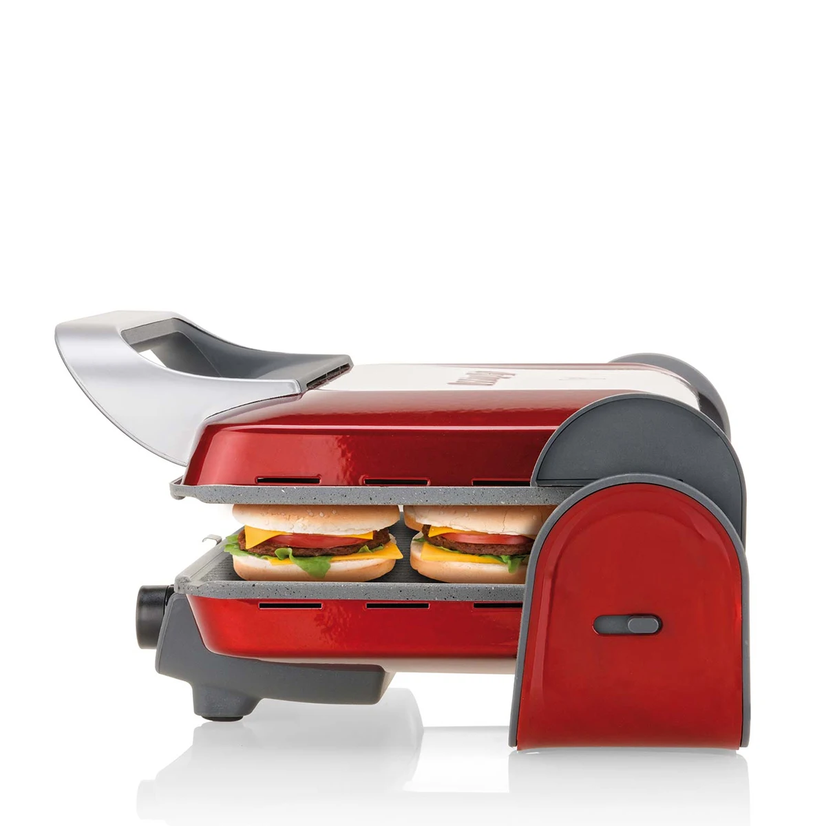 Arzum Panini Granite Grill And Sandwich Maker Electrical Sandwich Maker Breakfast Machine Household Baking Toaster With Floating Hinge System Granite Effect Removable Plates Vertical Storage Thermostat Light