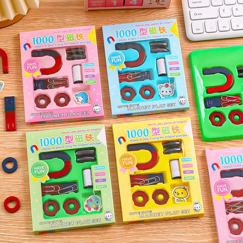 U-shaped Magnet Set For Kids Science Magnets Experiment Physics Kit For Student Stem Experiment Tool Including Horseshoe Magnets