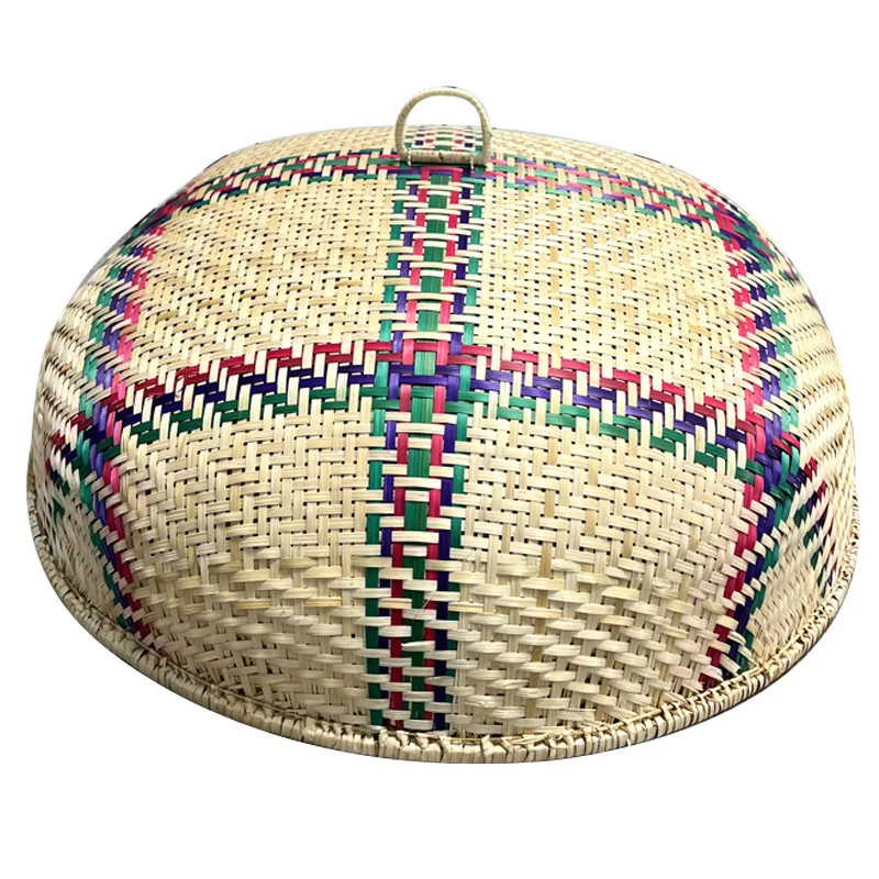 

fly-proof rice square vegetable cover, large leftover cover, table cover, round household vegetable , bamboo products