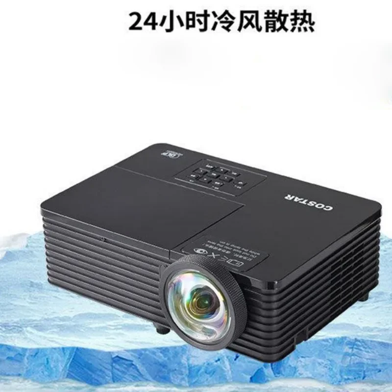 جهاز عرض DLP ثلاثي الأبعاد بقوة 4200 لومن، نسبة إسقاط 0.6، جهاز عرض صغير لتدريس الدقة المادية XGA