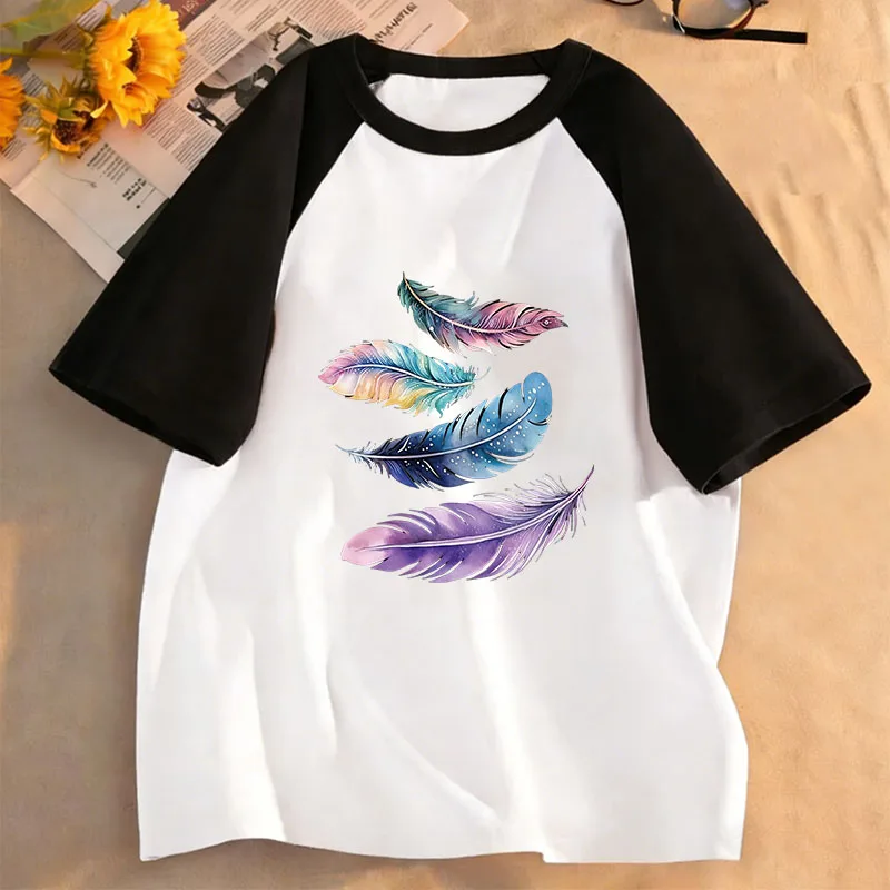 Kurzarm-T-Shirts mit Vintage-Blattmuster, modisches Kinder-T-Shirt für Jungen und Mädchen, Sommer, Frühling, lässiges Top-T-Shirt