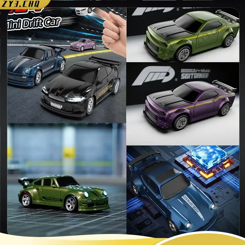 2026 Nieuwe 1/64 Rc Auto Desktop Afstandsbediening Auto Speelgoed Stunt Afstandsbediening Drift Auto Rc Mini Racing 2.4g Simulatie Speelgoed Model Gift