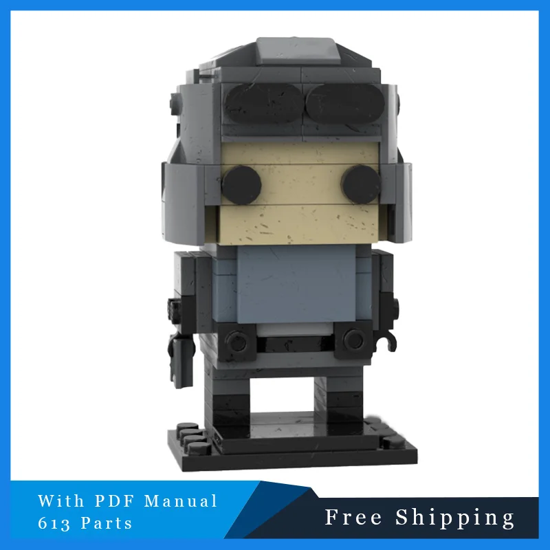 

613 Parts Star Battle Series Famous Cool square headed guy Building Blocks Creative Bricks Model Children Assembly Toy Gifts