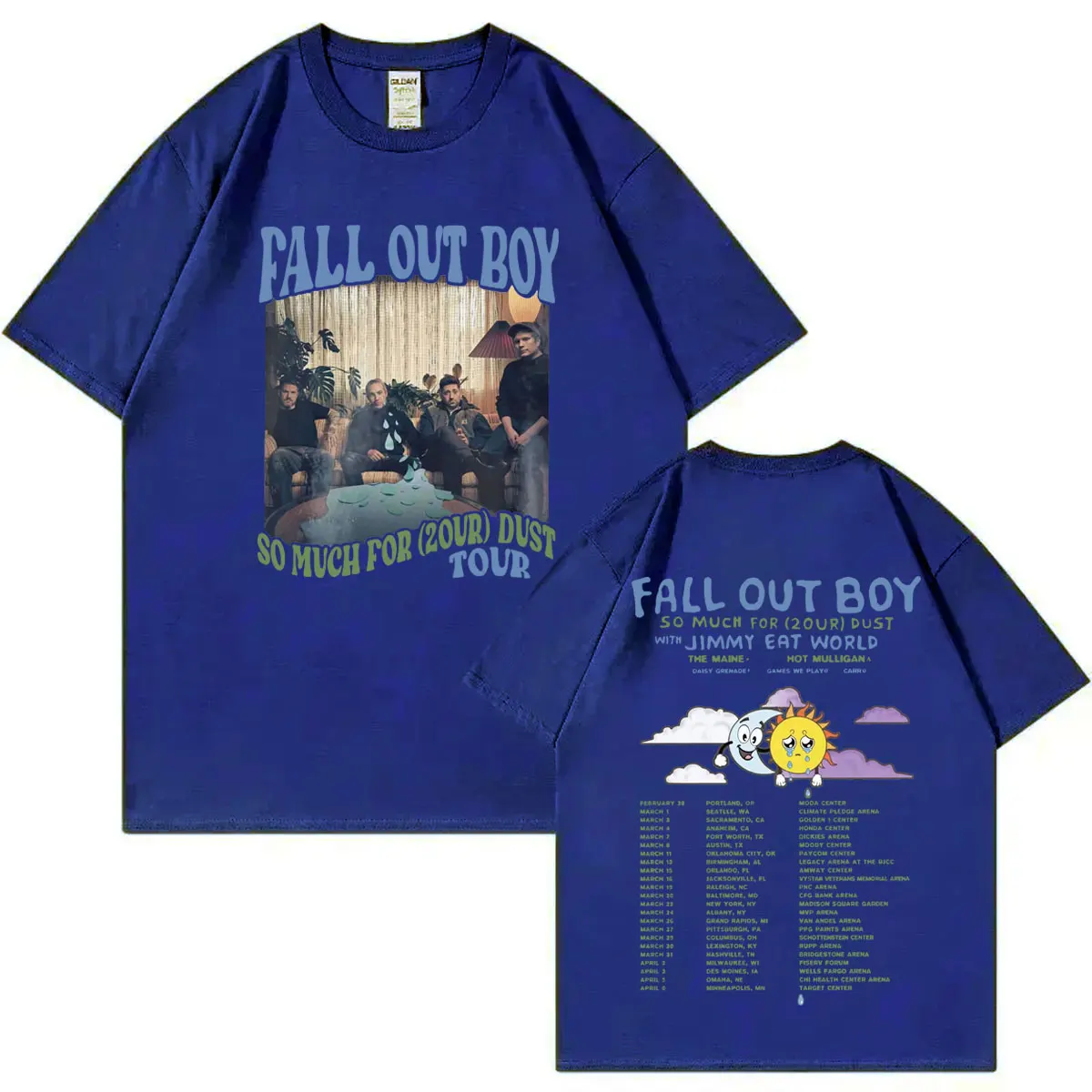 2024 Fall Out Boy Bands World Tour Graphic T Shirt Men Women Fashion Y2k Short Sleeve T-shirt Rock Hip Hop Oversized T-shirts