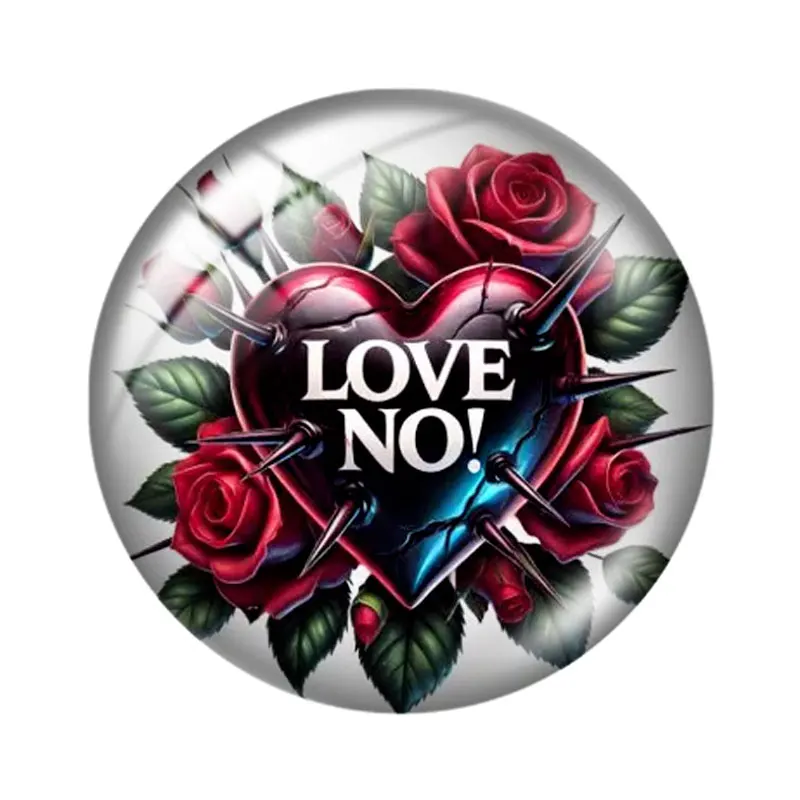 Gothic Valentine Heart  12/18/20/25mm glass cabochon  bracelet pendant rings for jewelry demo earrings back Making findings