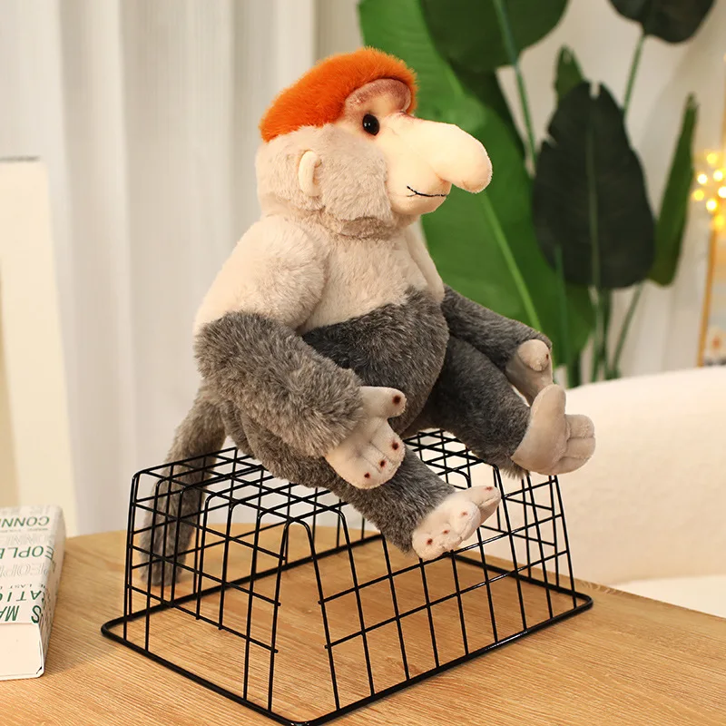 Kawaii Proboscis Scimmia Animali Giocattoli di peluche Bambole morbide Cuscino Cartone animato creativo Regali di compleanno per bambini di alta qualità