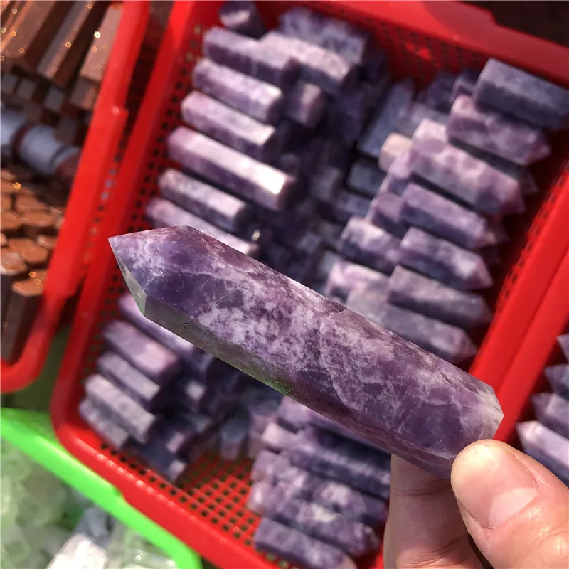 

High-Quality natural wholesale customization crystals healing stones Lilac point