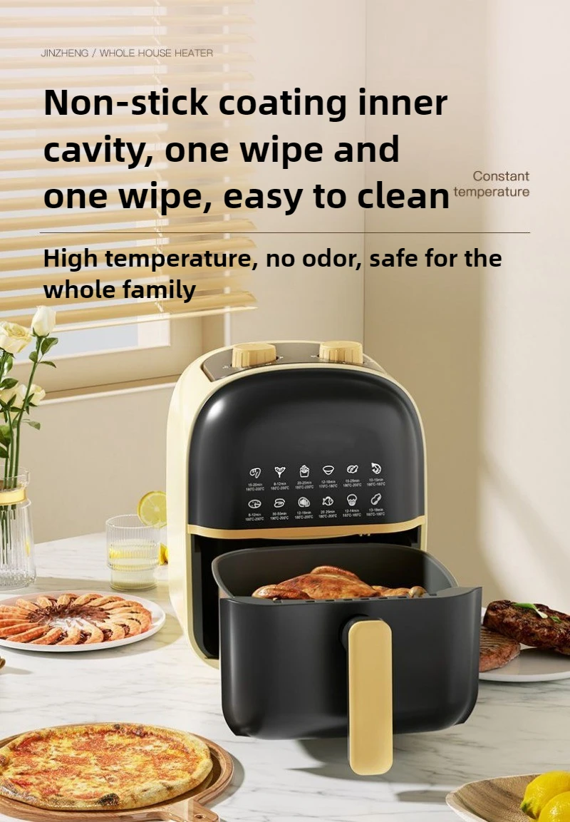 220V 8.5L 에어 프라이어 자동 전기 오븐 뒤집기 없음 새로운 대용량 다기능 지능형 오일 프리 통합