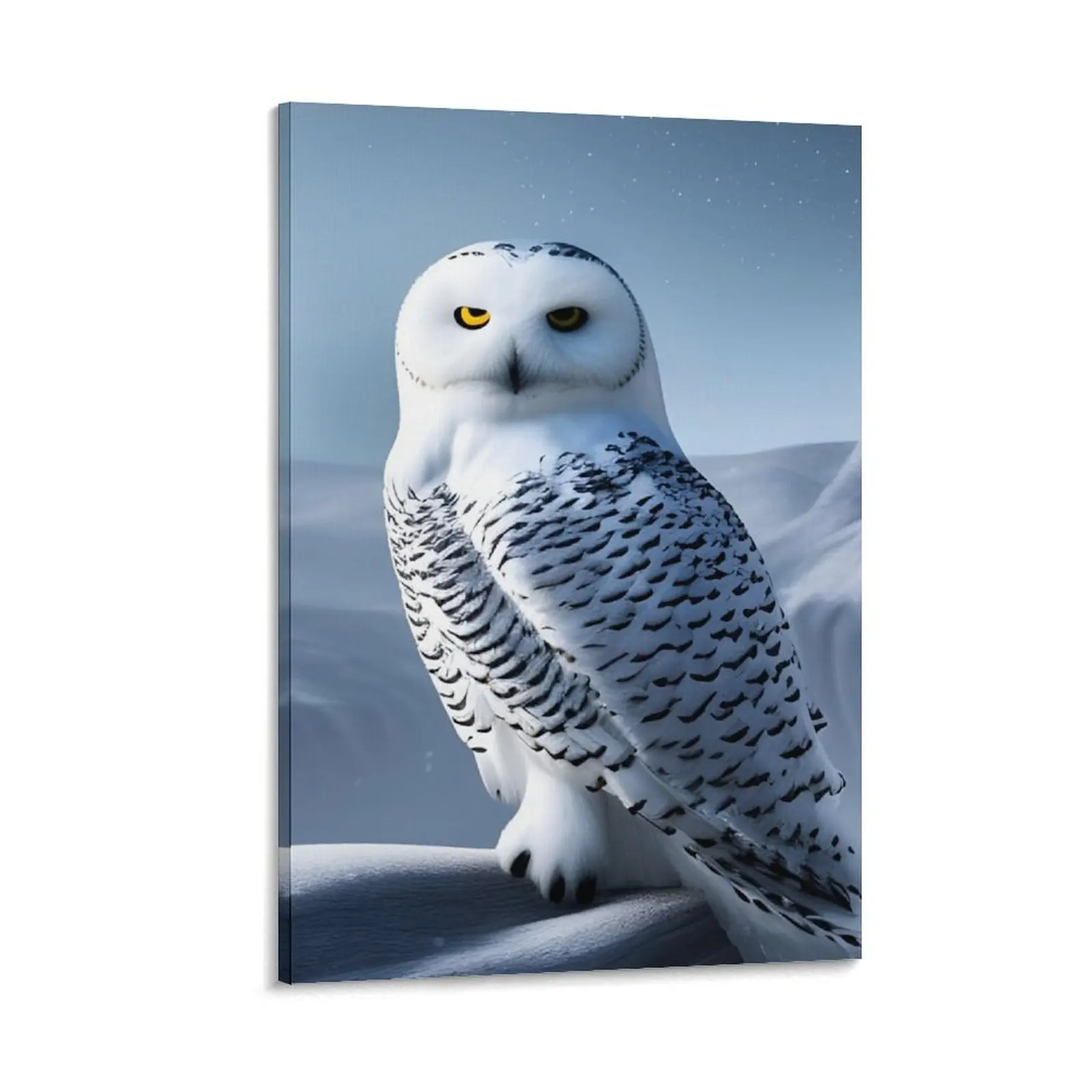 

Snowy Owl - AI Art Canvas Painting Wall posters Paintings posters for room