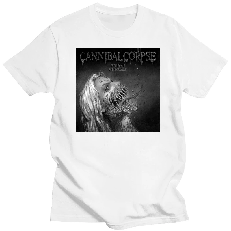 Cannibal Corpse Violence Unimagined V2 poster album cover metal hard rock music T Shirt all sizes S-5XL men's Black White