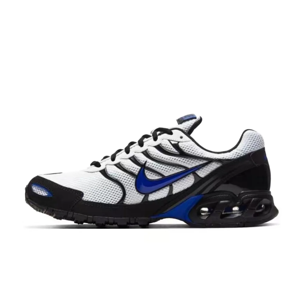 Nike Air Max Torch 4 Zapatillas de running de caña baja para hombre – Negro/Blanco/Azul, Ajuste transpirable, Comodidad durante todo el día CW7026-100