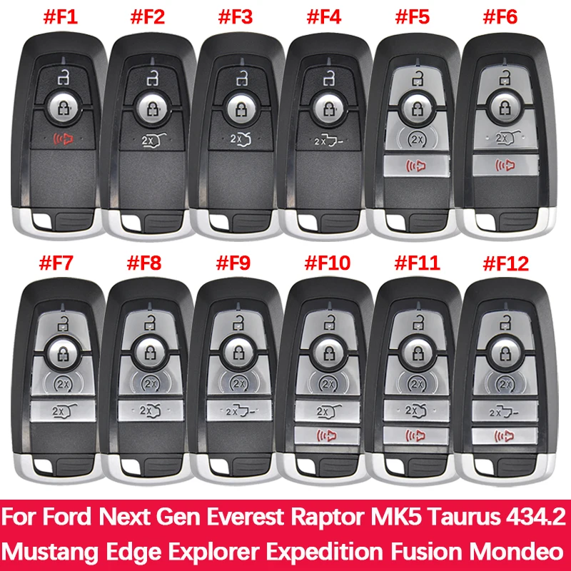 

CN018098 Послепродажный смарт-ключ с дистанционным управлением 434,2 МГц 49 чипов для Ford Next Gen Everest Raptor MK5 Taurus Mustang Edge Explorer Fusion