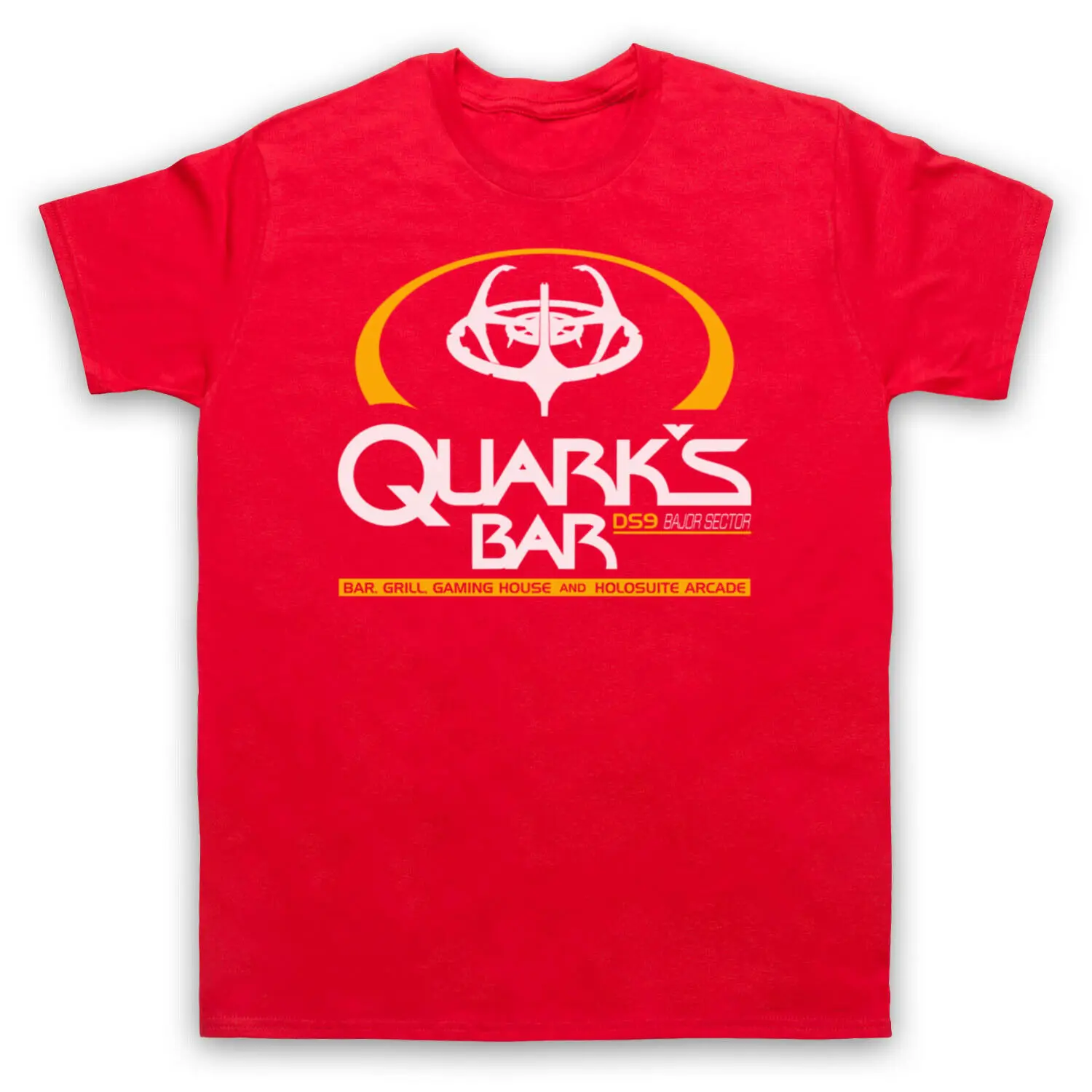 تي شيرت 2025 بيع جيدًا في الصيف تي شيرت قطني STAR TREK DEEP SPACE NINE DS9 QUARK'S BAR BAJOR