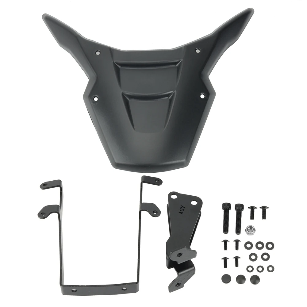 Front Front Beak Fairing Extension Wheel Extender for CRF1100L Africa Twin Sports 2020 -(Black)