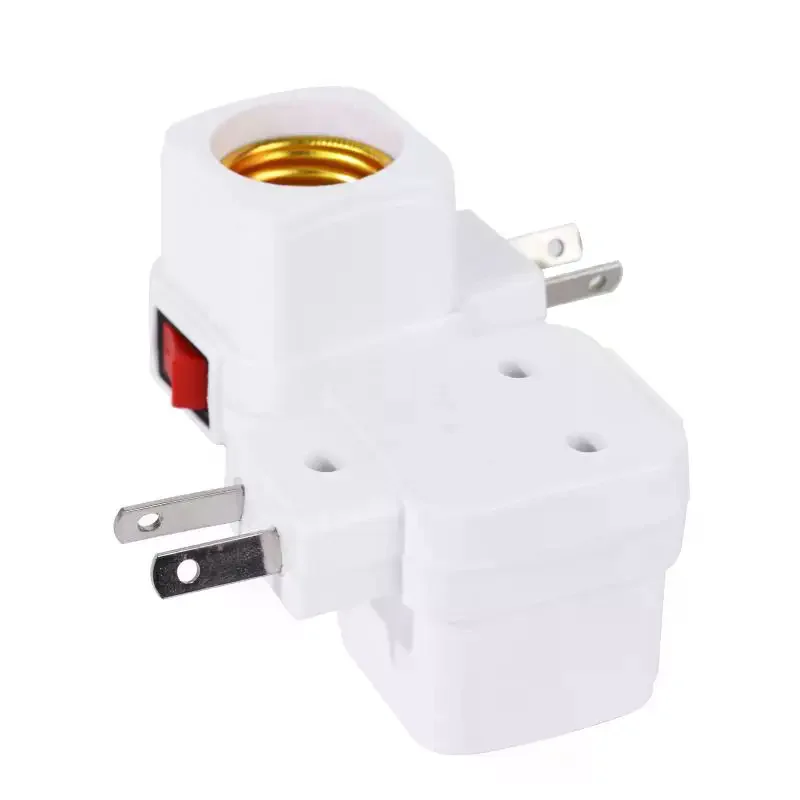 Lamp Socket With Power Outlet Plug In Light Bulb Socket With Switch For US EU Plug Home Lighting Accessories