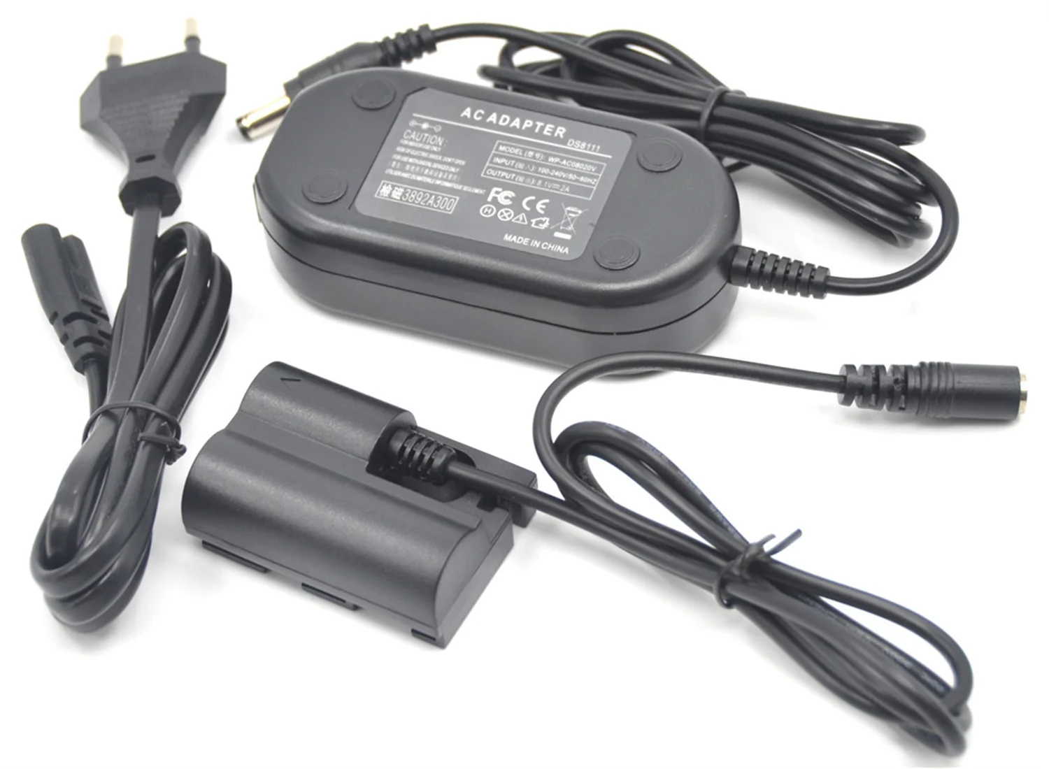 ACK-E2 AC Power Adapter Charger BP511 BP-511 Dummy Battery DR-E2 Coupler for Canon EOS 5D 10D 20D 30D 40D 50D D60 300D Camera