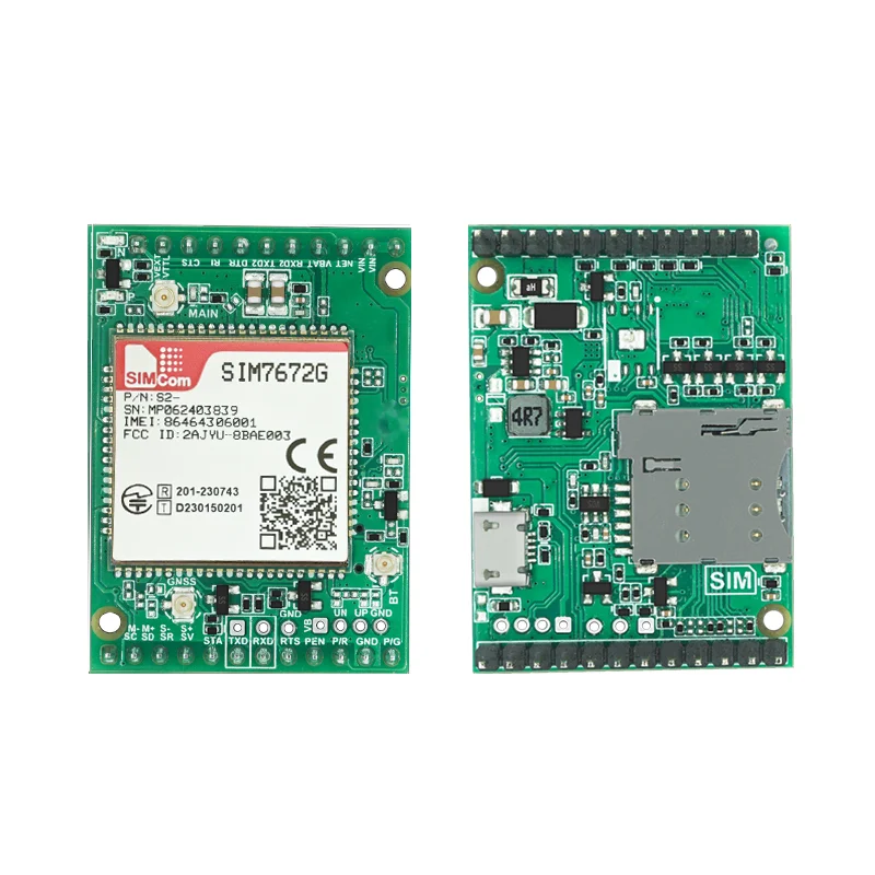 SIM7672G SIM7672G-LNGV SIM7672G-MNGV CAT1 CoreBoard Versione globale, chip Qualcomm, supporto dati+GNSS(opzionale) senza voce