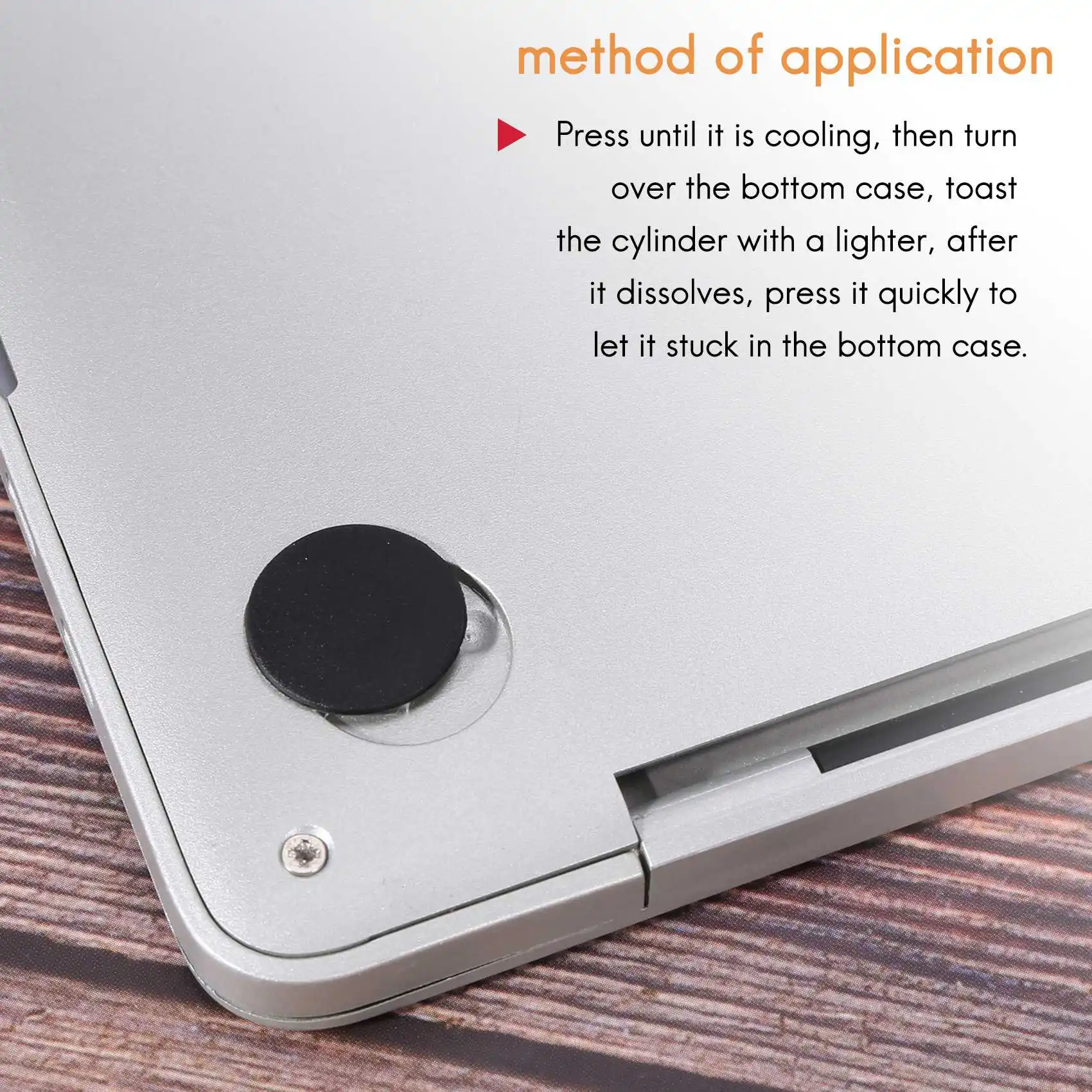 4 Pcs Bottom Case Rubber Feet Foot Pad for Apple Laptop MacBook Pro A1278 A1286 A1297 13 inch 15 inch 17 inch