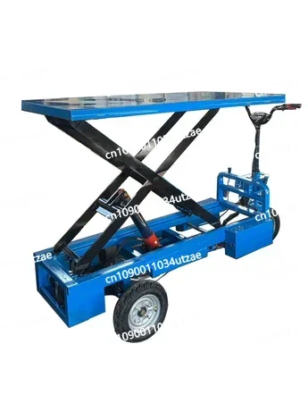 

Electric Lifting Self-Unloading Dumptruck Inverted Riding Multi-Function Trolley Small Hydraulic Lifting Platform Trolley