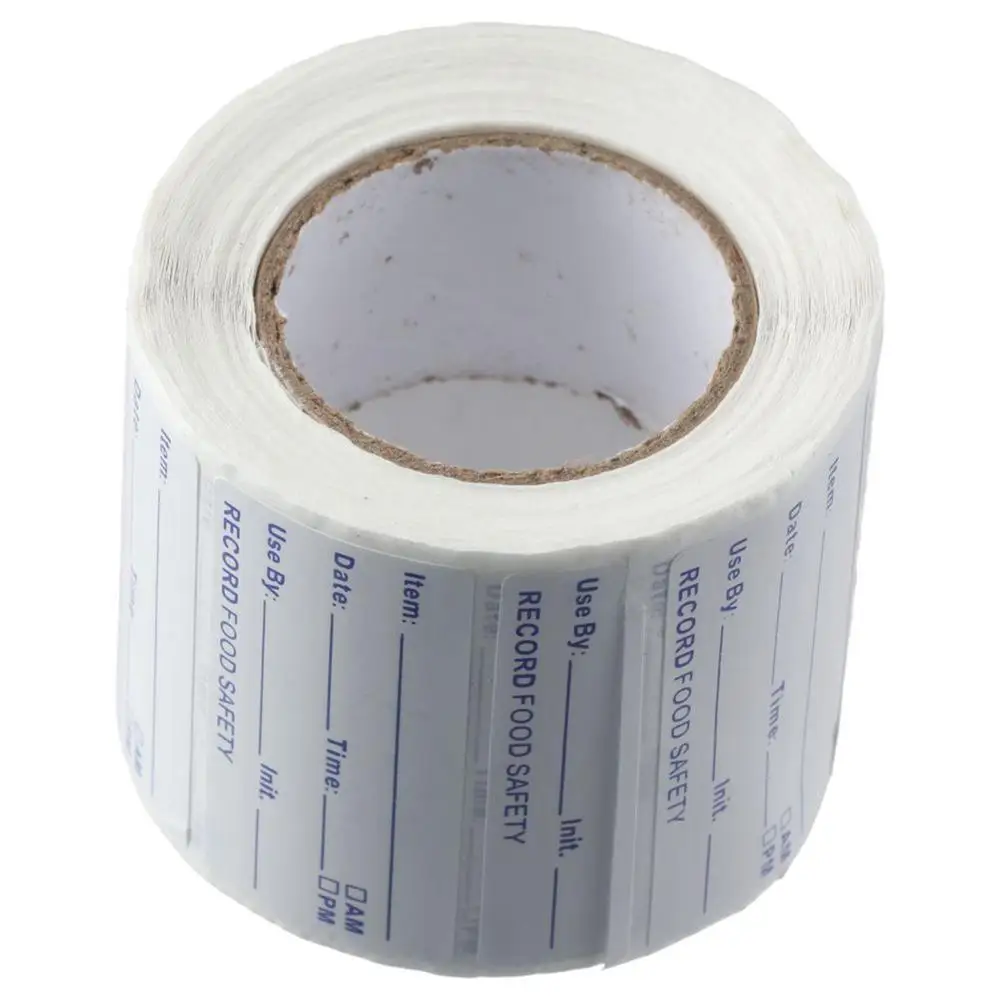 Self-Adhesive Removable Freezer Food Labels- Easy Clean Leaves No Residue- Cooler Food Storage Freezer Stickers Plastic Paper