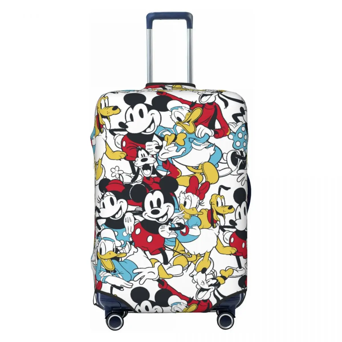 

Custom Mickey Mouse And Friends Luggage Cover Protector Funny Cartoon Travel Suitcase Protective Cover for 18-32 Inch