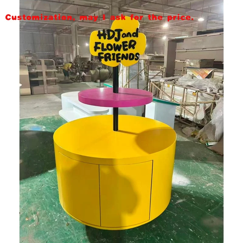 

custom.Fashion Floor Standing Display Cosmetic Fixtures Design Whole Shop Furniture Manufacture Flower Display Stand