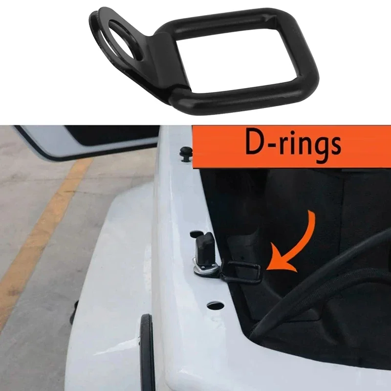 1Pcs D Shape Metal Pull Hook Anchor Cargo Tie Down Ring Retainer Fixing for Trailer,rear Box Pull Buckle Hook Modification Parts