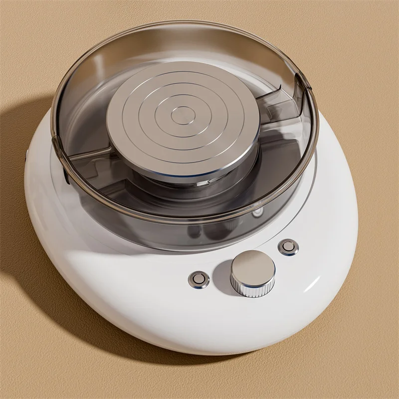 Children's Pulling Machine 11.3CM Pottery Forming Machine Children's Electric Pottery Wheel W/ Light For DIY Ceramics Art Craft