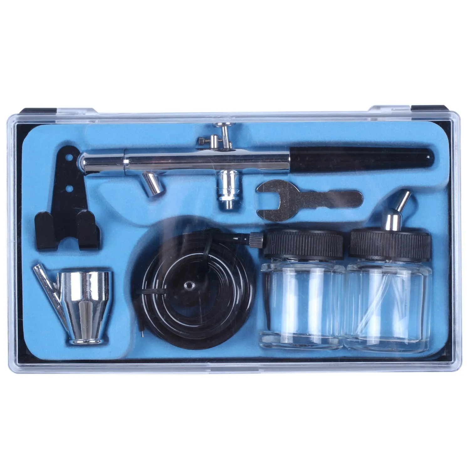 Siphon Feed Dual Action 0.35Mm Airbrush Kit Spray Tool Art Painting