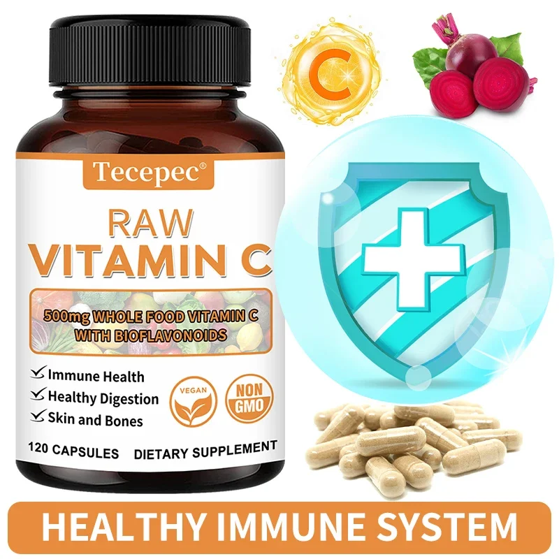 

Vitamin C Capsules, Promote Immune System, Digestive System, Skin and Bone Health, Antioxidant, Dietary Supplement