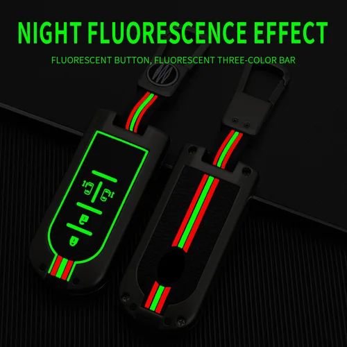 Imagen 2 del producto Funda de llave de coche de aleación de Zinc para Toyota Rush Daihatsu Tanto LA600S LA800S LA610S Perodua accesorios de llavero