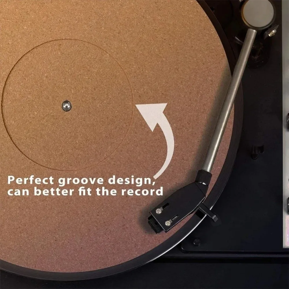 12inch Turntable Platter Mat Vibration Reduction Static Resistant Vinyl Record Pad Anti Slip Turntable Slipmat Pad