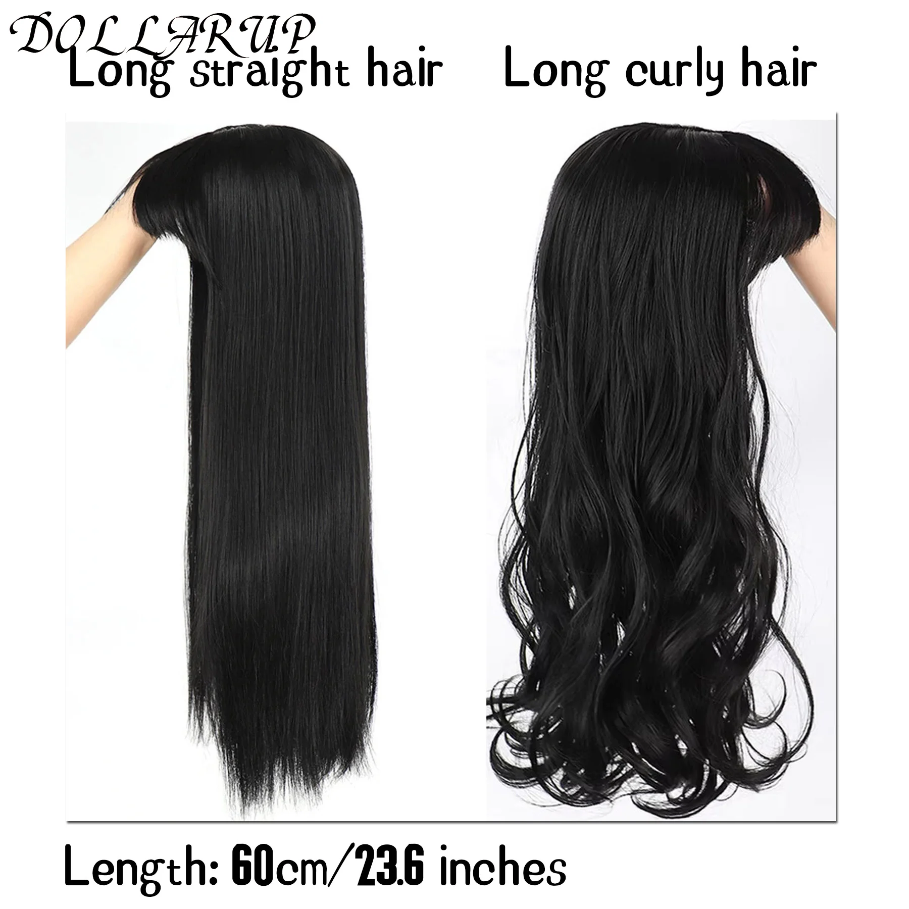 Synthetic False Bangs Clip-In Bangs Extension Natural Neat Fake Fringe Topper Hairpiece Invisible Clourse Hairpieces