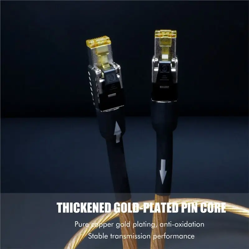 HIFI Network Patch Cable For Computers Notebook Cat8 Ethernet Cable Rj45 Interface 40Gbps 2000Mhz Speed For Applied