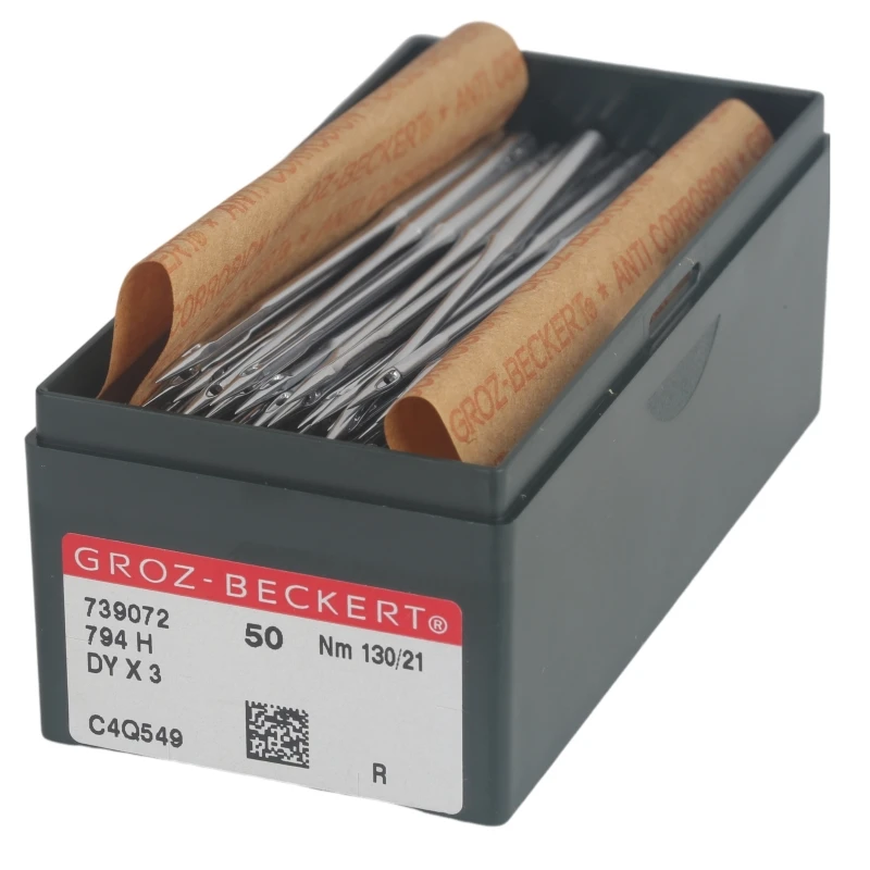 

50 шт. иглы Groz-Beckert DYX3 (794H) для промышленной швейной машины DYX1, SY5210, 53:20, SY 5213, 7X1, 7X3