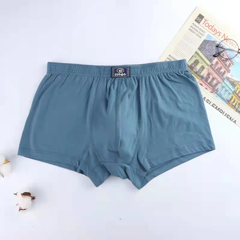 4XL-5XL Plus Size Fat Underwear Cotton Boxer Briefs Underpants For 2-Pack
