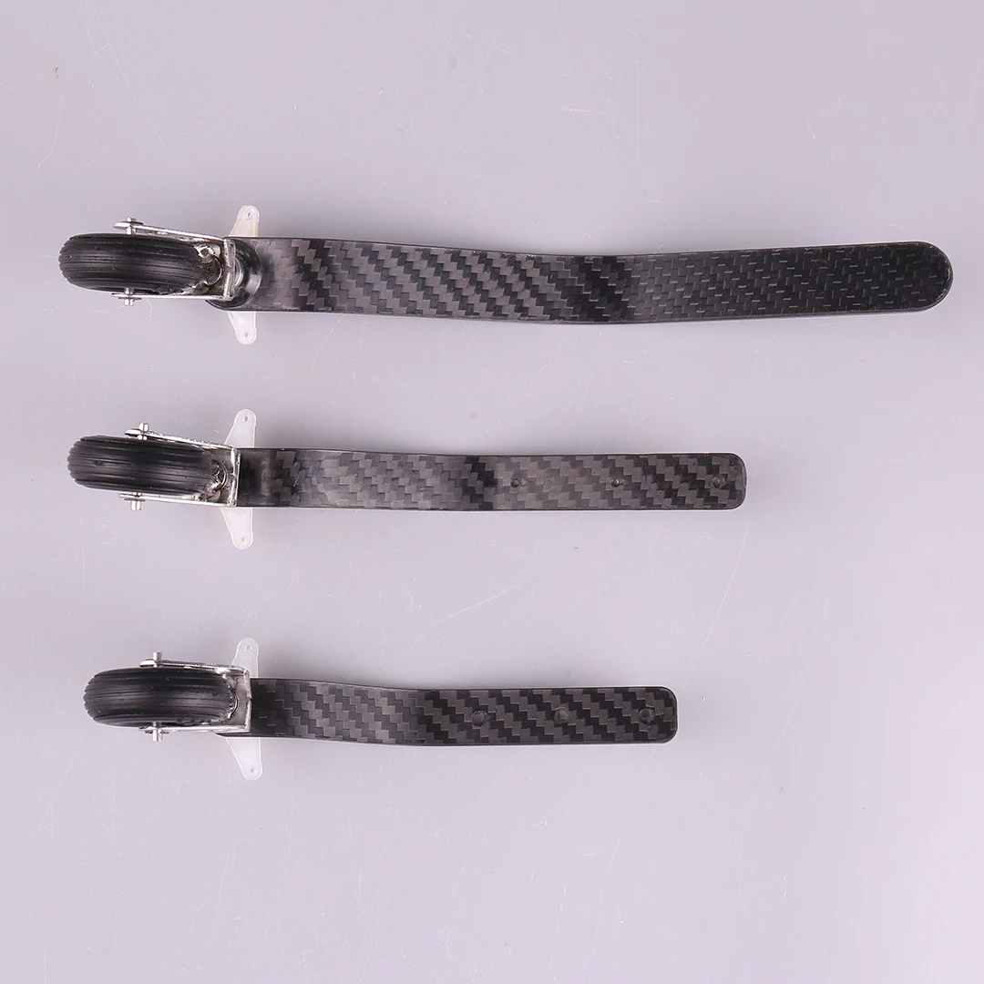 Model Aircraft 26CC/50CC/100CC Fixed Wing Carbon Fiber Tail Wheel Set Tail Wheel Bracket FPV
