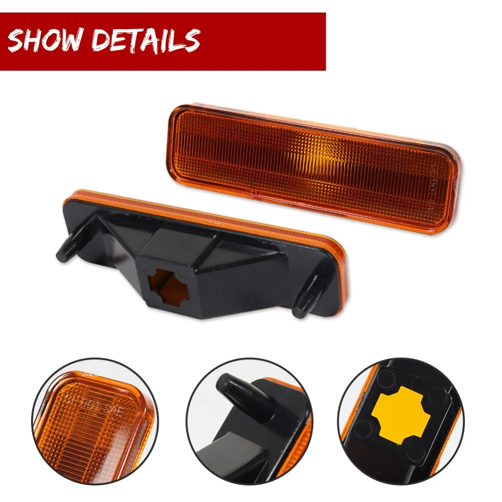Front Rear Side Marker Parking Light Housings For GMC Caballero For Chevrolet El Camino & Malibu 1978-1987 Car Accessories