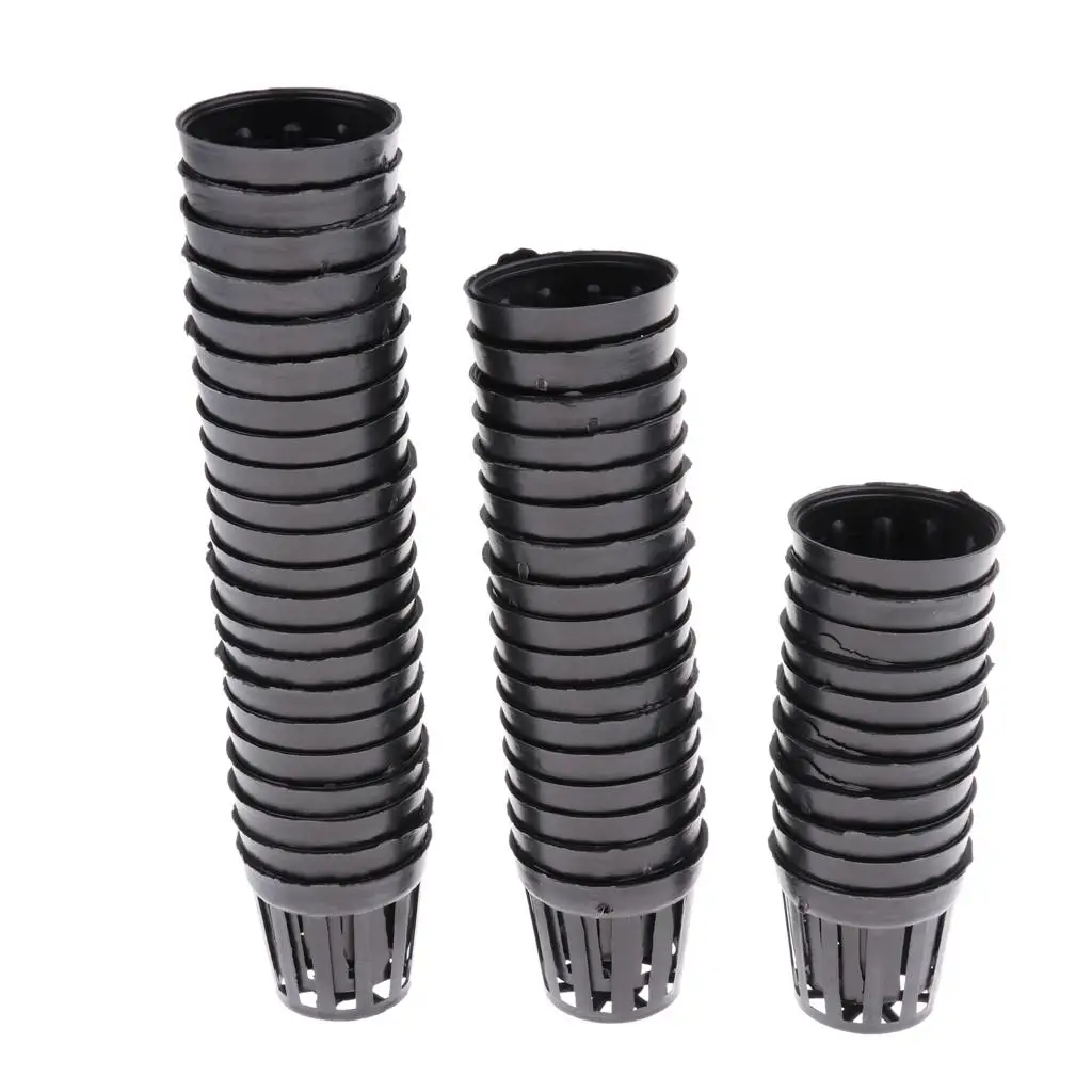 

50 Pcs Plastic Net Cups Pots Aquatic Plant Allows Great Water