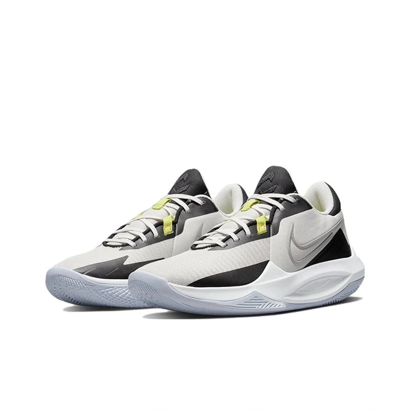 Nike-zapatillas de baloncesto para hombre, calzado deportivo de suela baja, resistente al desgaste, antideslizante, color blanco y negro, DD9535-004