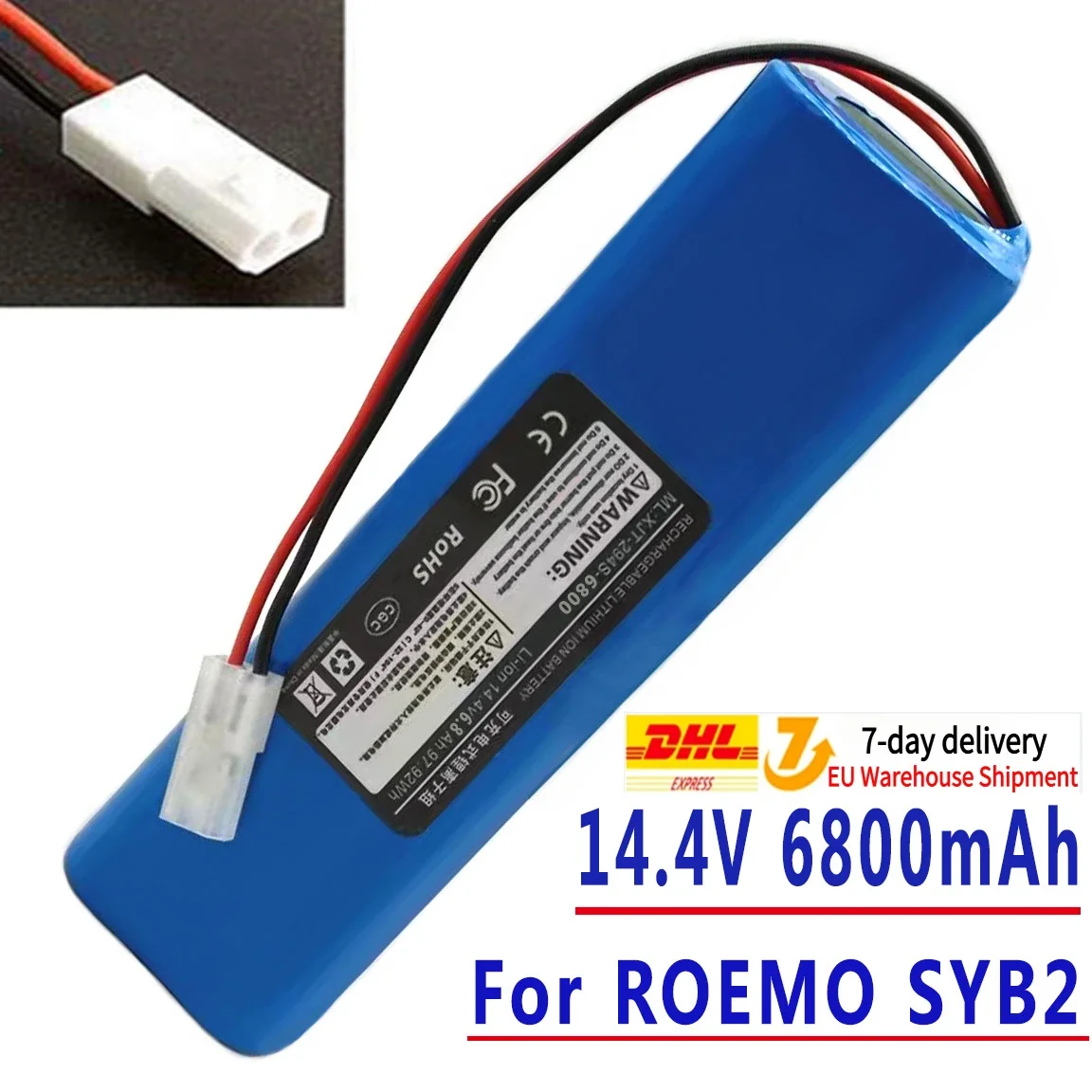 

For ROEMO SYB2 Original Accessories Lithium BatteryRechargeable Battery Pack 6800mAh.4s2p.14.4v.