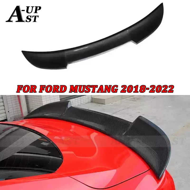 

For Ford Mustang Carbon Fiber Spoiler MMD style high quality GT Rear Trunk Tail Car Modification Upgrade Body Kit